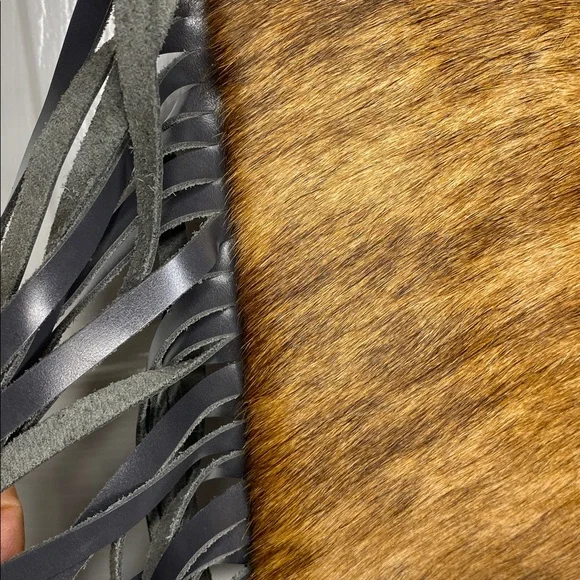 NWOT Dancing Cactus Designs Leather Hair Hide Bag - Picture 3 of 16